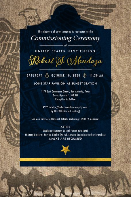 Navy Invitation