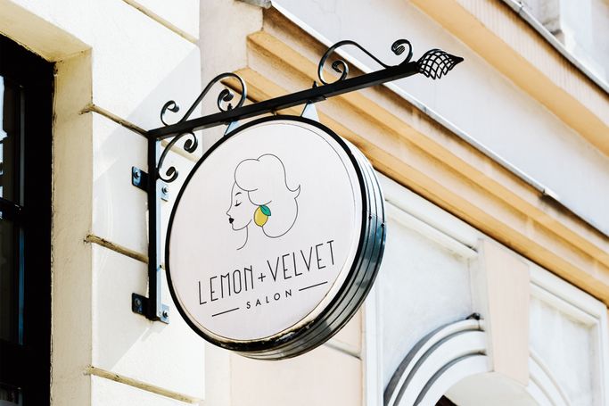 Lemon + Velvet Signage